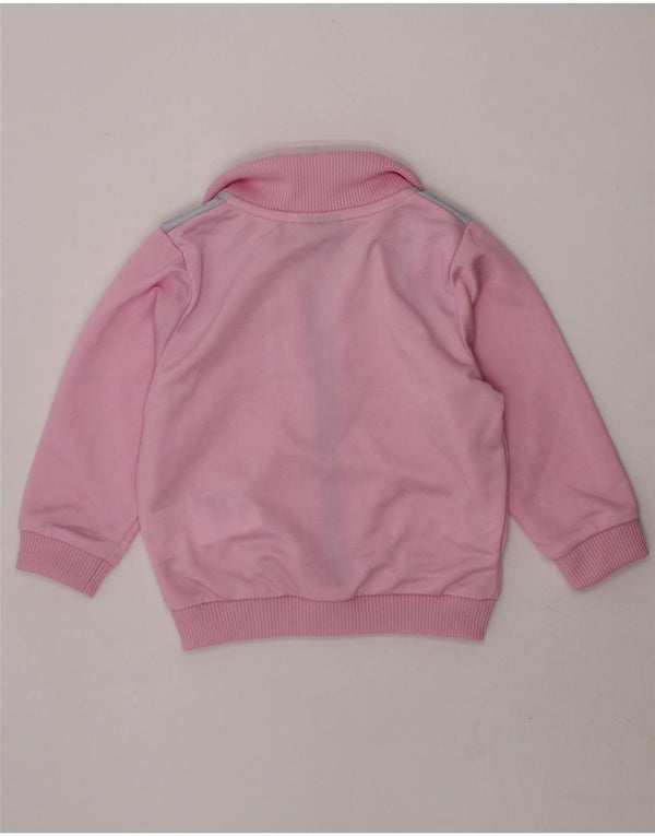 PUMA Baby Girls Graphic Tracksuit Top Jacket 6-9 Months Pink Colourblock