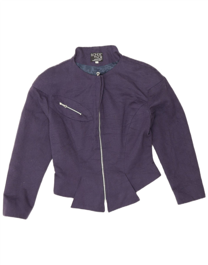 Giubbotto bomber da donna VINTAGE IT 44 Acetato medio blu navy