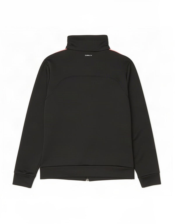 Giacca da ginnastica Adidas Climalite da donna UK 10 piccola a righe nere