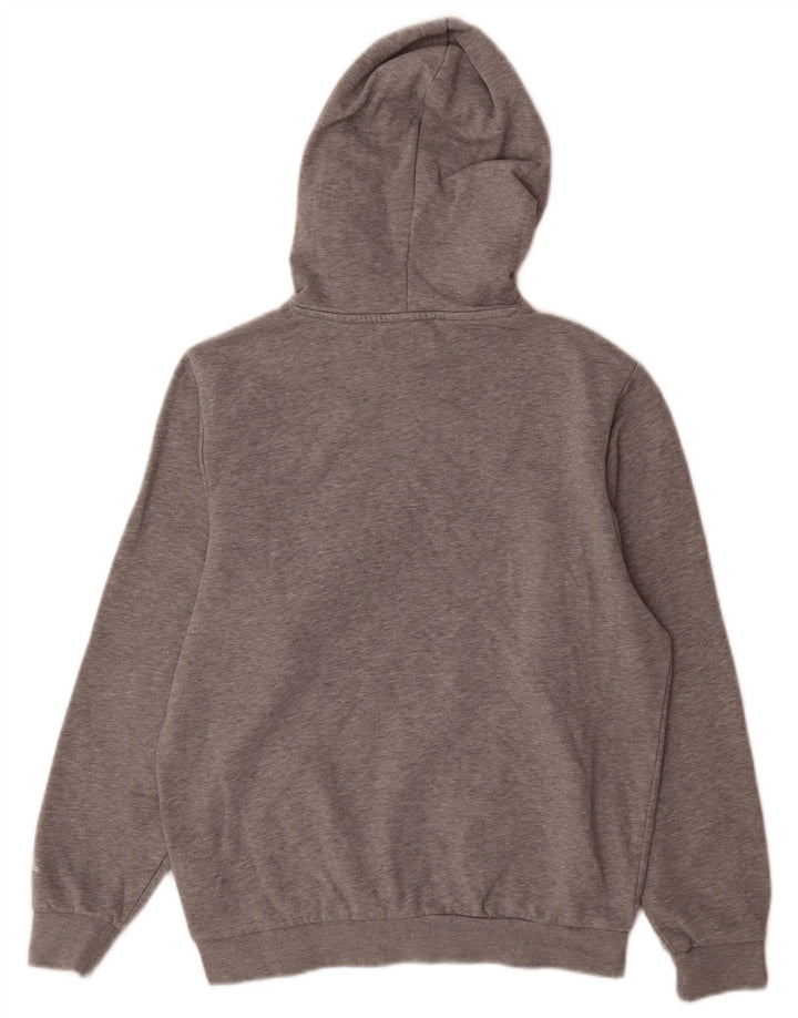 Maglione con cappuccio grafico da uomo Kappa in cotone grigio medio