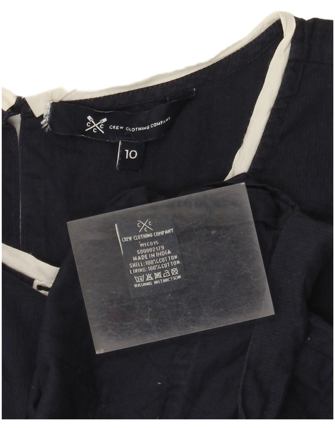 Canotta da donna J. Crew UK 10 piccola in cotone blu navy