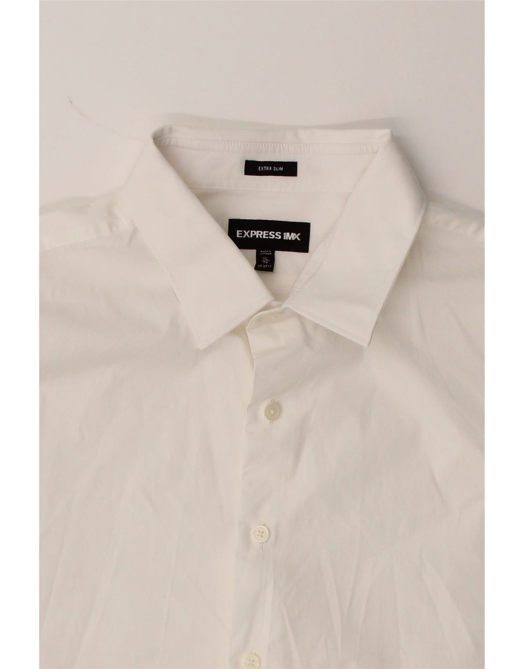 EXPRESS Mens Extra Slim Fit Shirt Size 17 1/2 XL White Vintage Express and Second-Hand Express from Messina Hembry 