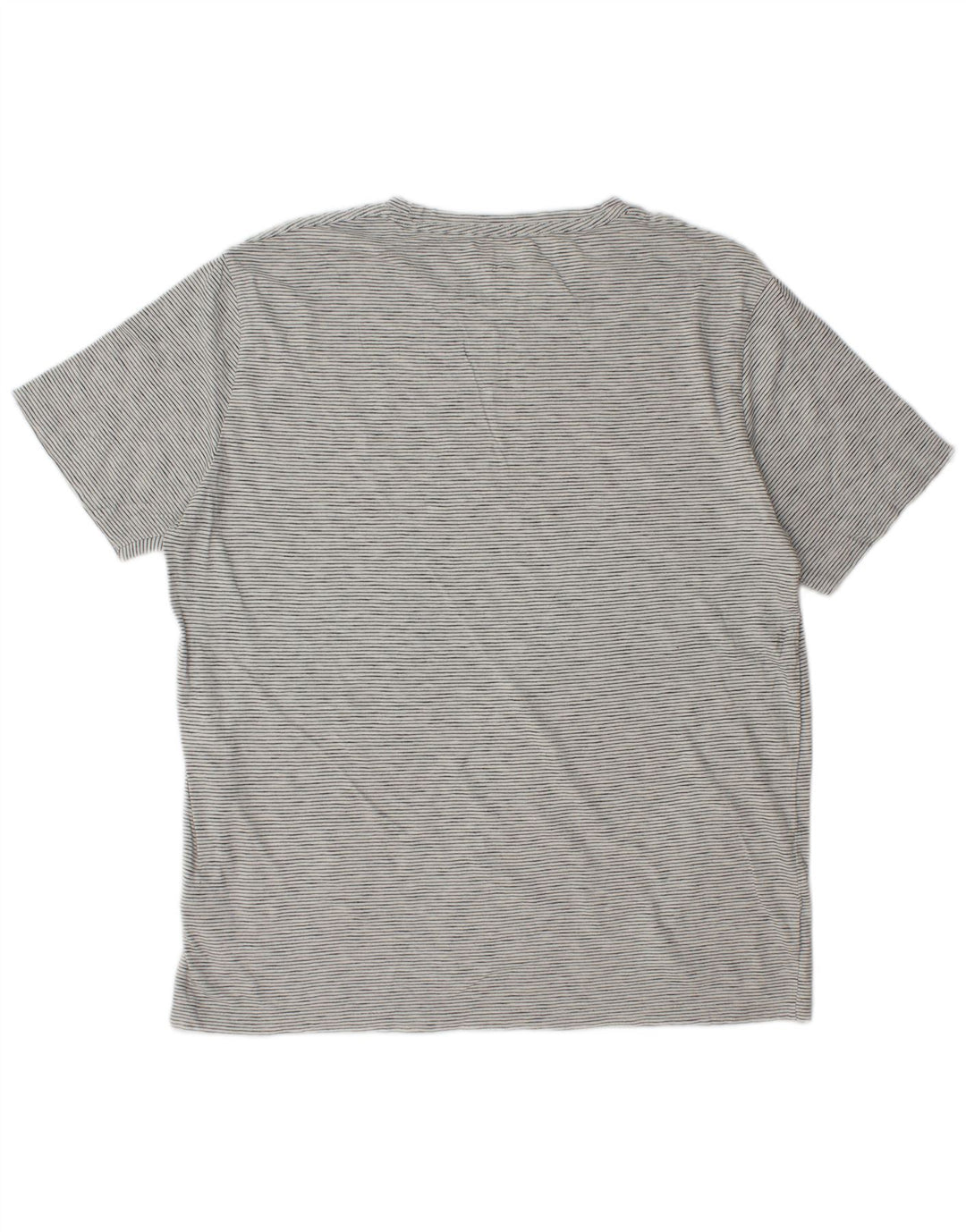 T-shirt da uomo All Saints Top XL in cotone a righe grigie