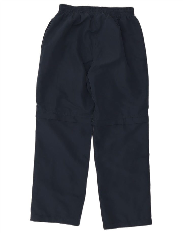 Pantaloni da tuta da uomo Asics piccoli in poliestere blu navy