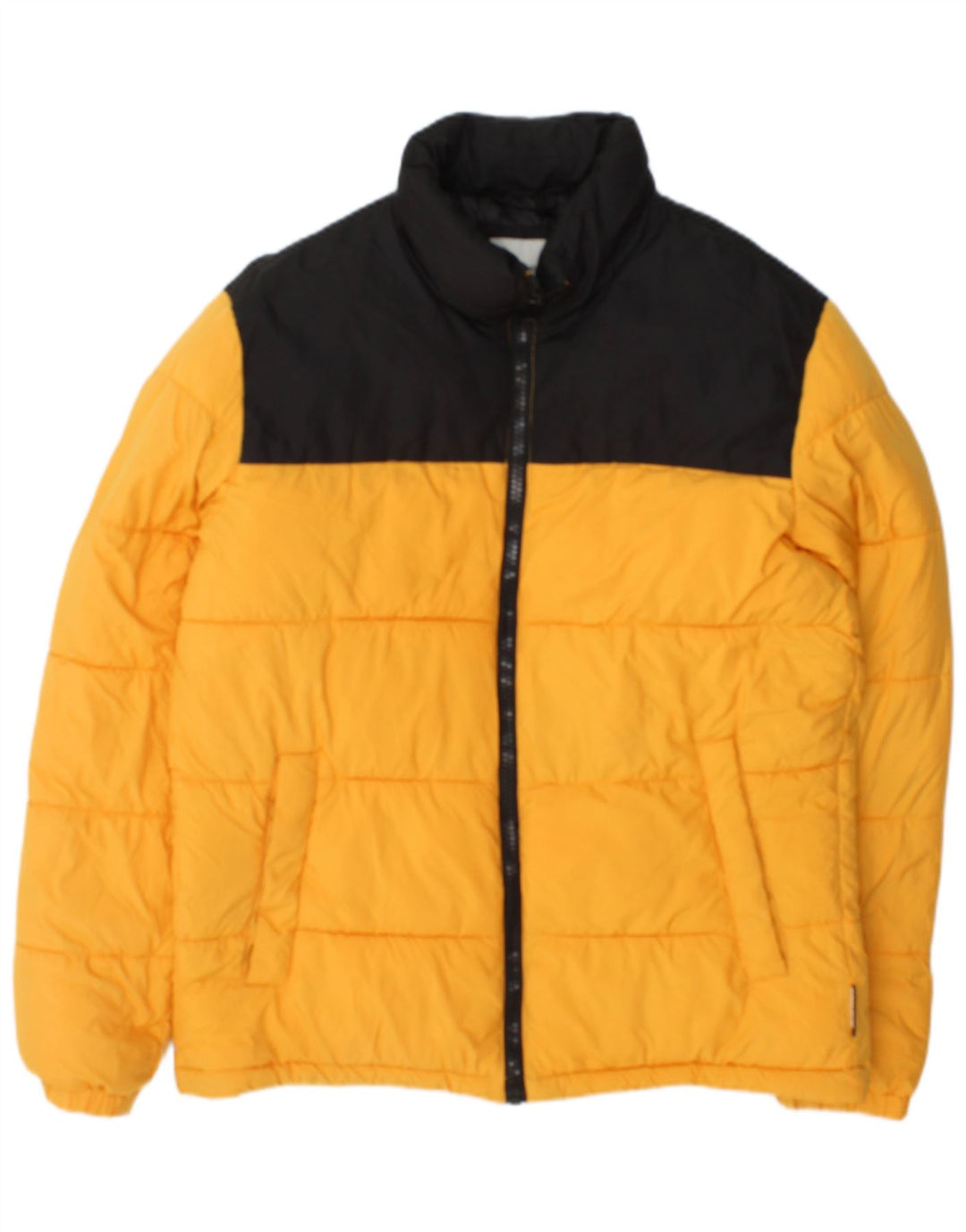 Giacca imbottita da uomo Jack & Jones UK 38 blocco colore giallo medio