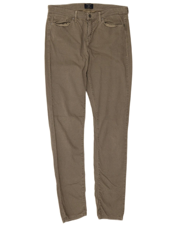 Gant Pantaloni casual skinny da uomo Kate slim fit W31 L32 kaki geometrici
