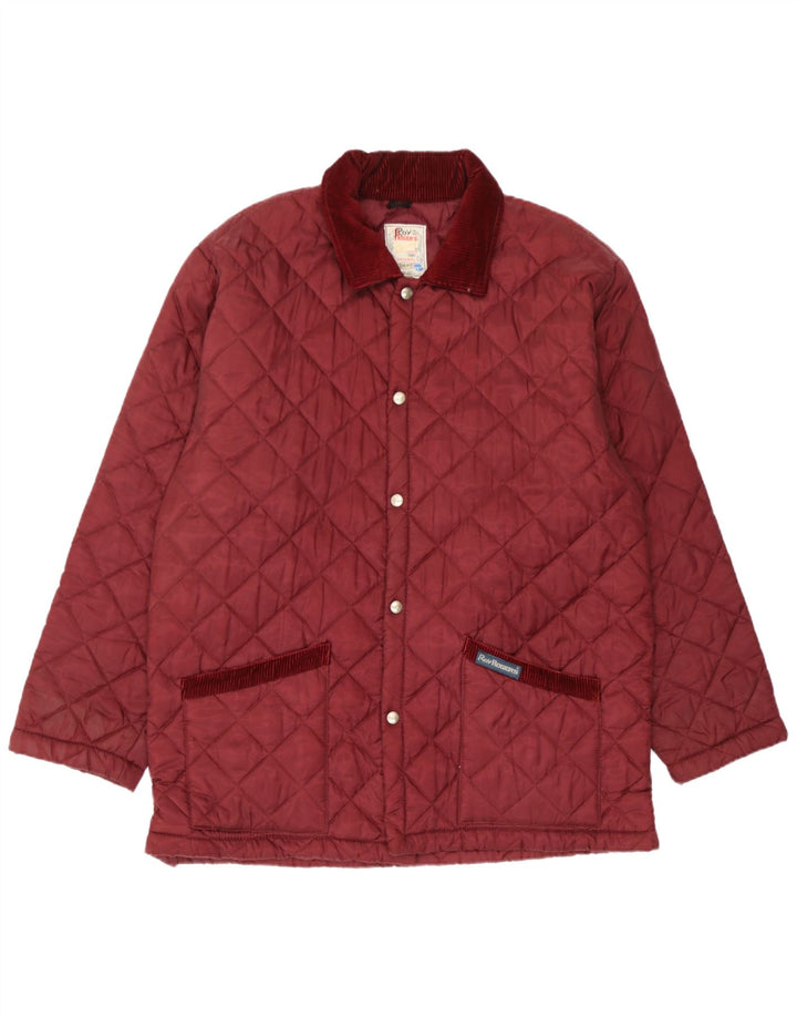 Giacca trapuntata da uomo Roy Rogers UK 38 Nylon bordeaux medio