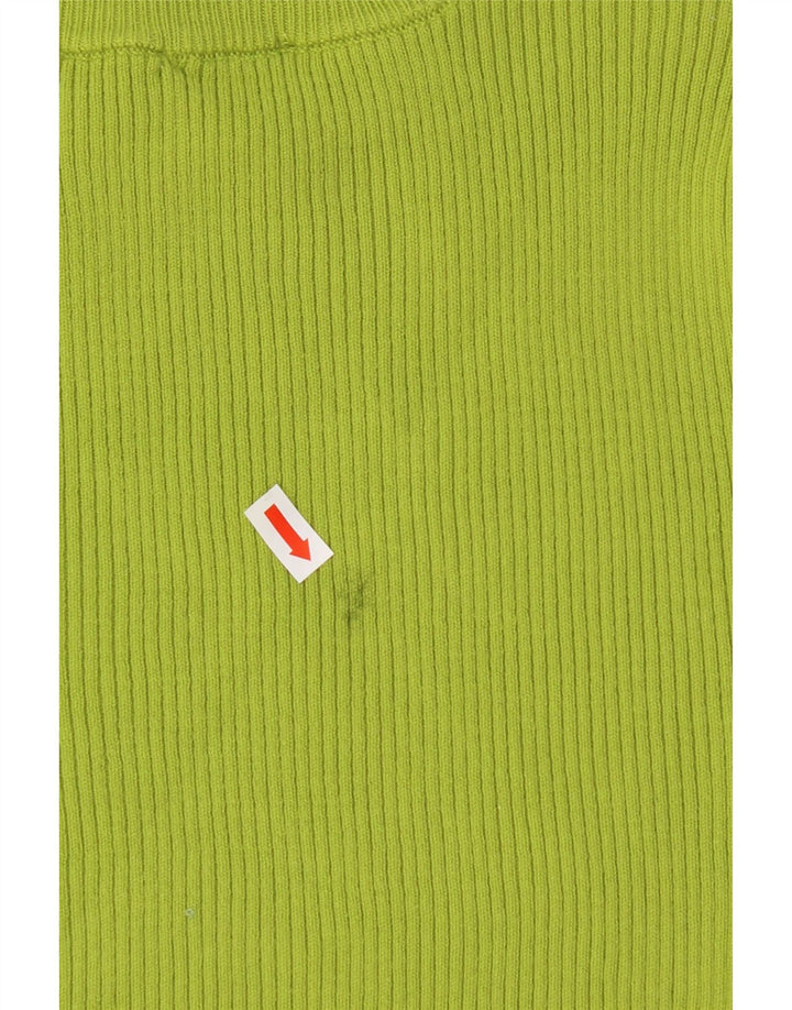 ZARA Womens Crop Blouse Top UK 8 Small Green Vintage Zara and Second-Hand Zara from Messina Hembry 