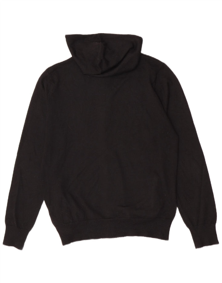 Maglione cardigan con cappuccio da uomo Zara grande acrilico nero
