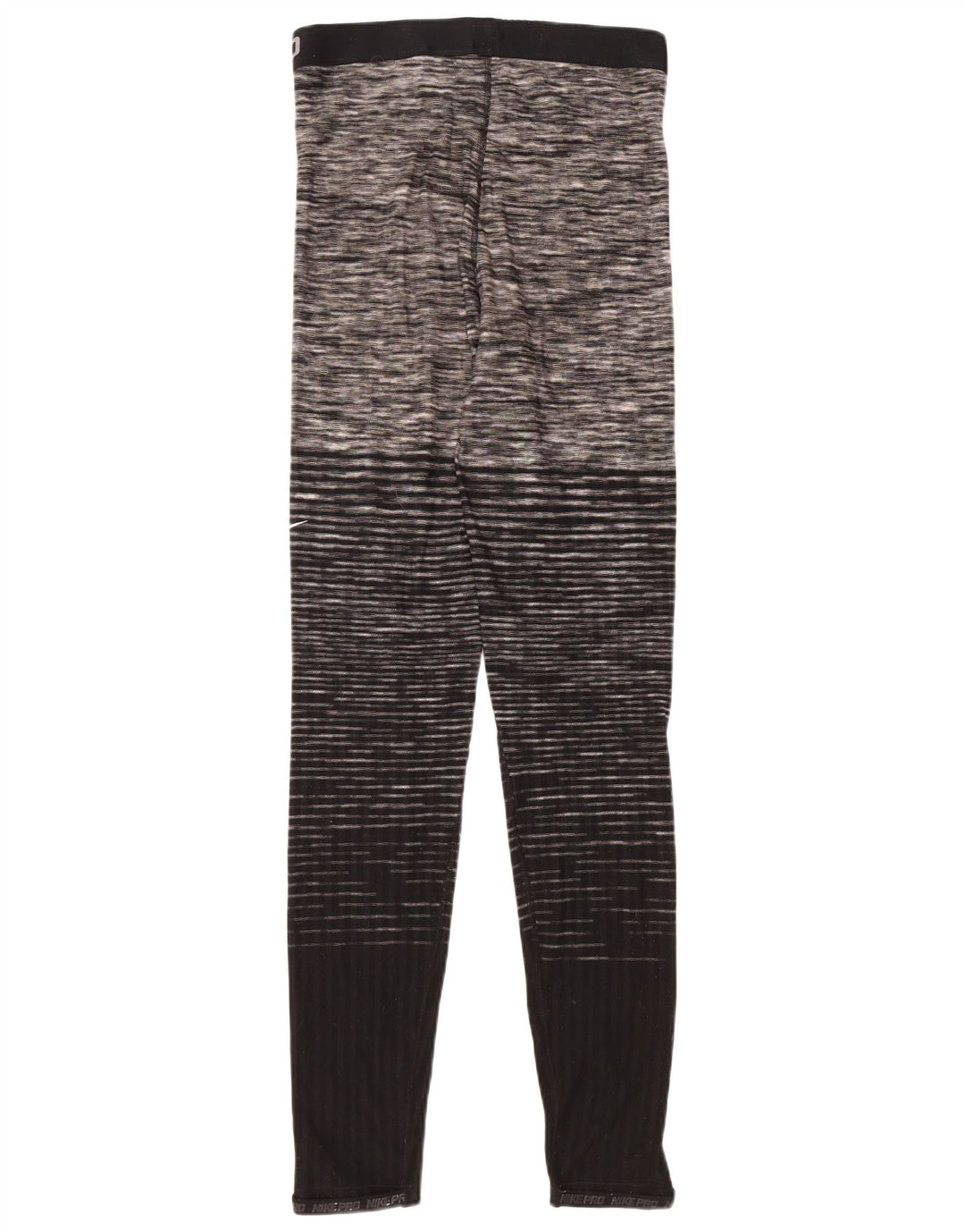 Leggings grafici da donna NIKE UK 14 poliestere a righe nere grandi