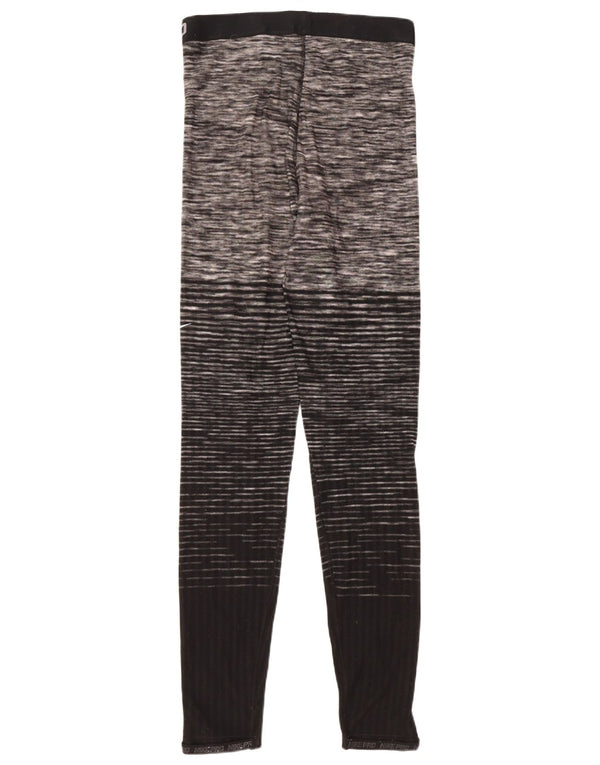 Leggings grafici da donna NIKE UK 14 poliestere a righe nere grandi