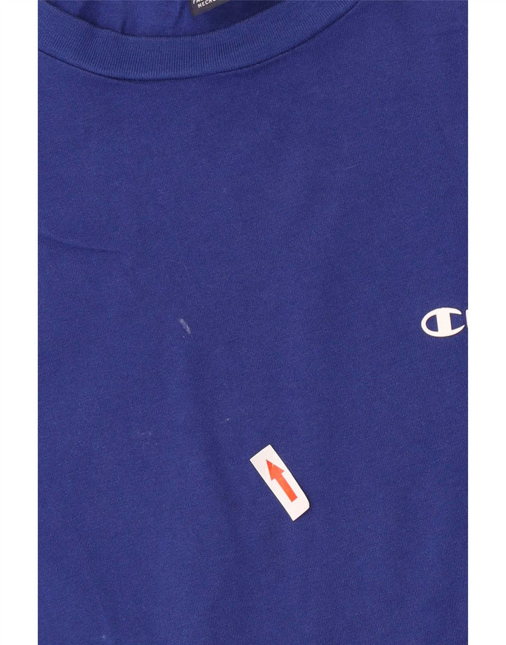 T-shirt da uomo Champion Top XL in cotone blu