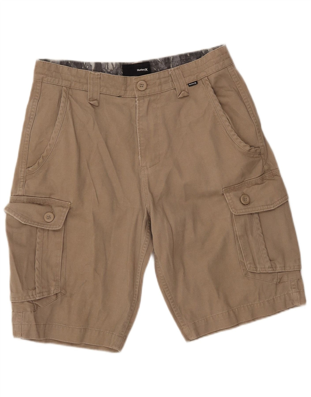Pantaloncini cargo da uomo HURLEY W30 in cotone beige medio