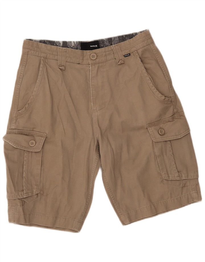 Pantaloncini cargo da uomo HURLEY W30 in cotone beige medio