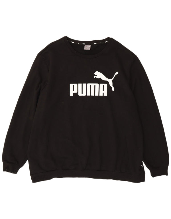 Felpa grafica da uomo Puma Maglione 4XL Cotone nero