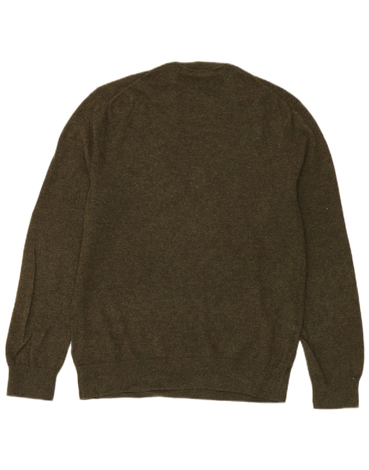 Maglione girocollo da uomo Cos in lana kaki media