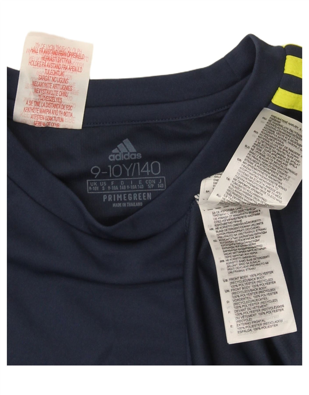 Maglietta Adidas Aeroready da ragazzo, 9-10 anni, in poliestere blu navy