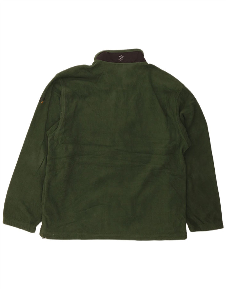 Giacca in pile da uomo IZOD UK 42 XL Poliestere kaki