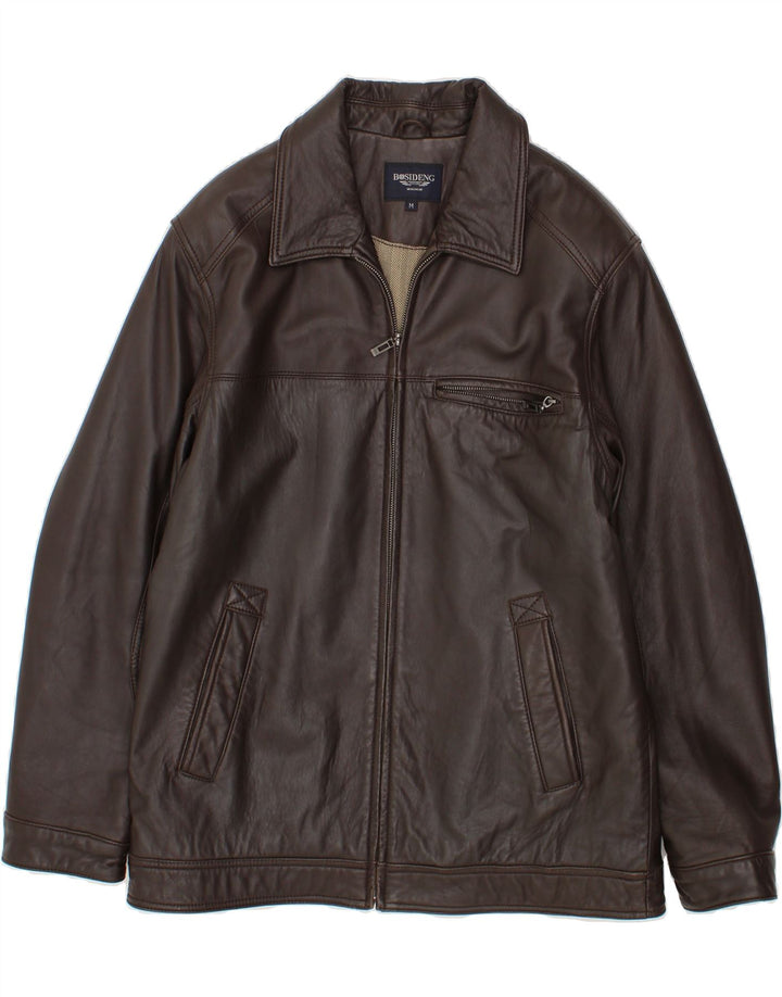 Giacca in pelle da uomo VINTAGE UK 38 Pelle marrone medio