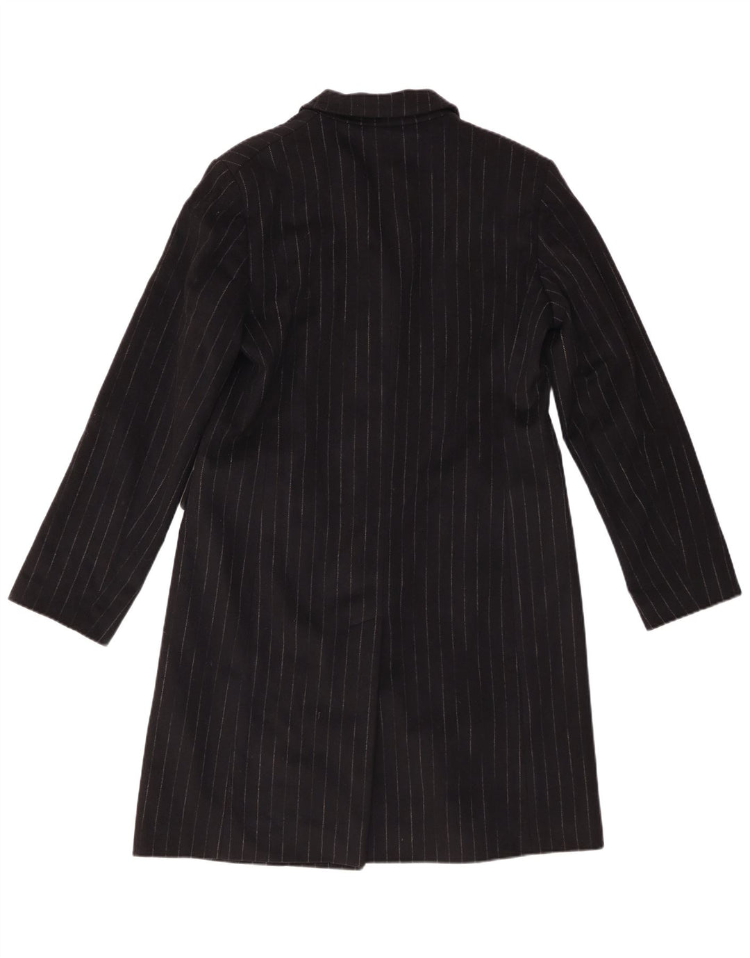 Giacca blazer a 3 bottoni lunga da donna Cerruti EU 46 XL gessato nero