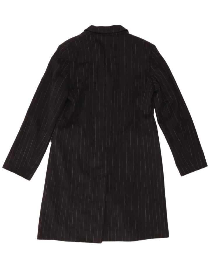 Giacca blazer a 3 bottoni lunga da donna Cerruti EU 46 XL gessato nero