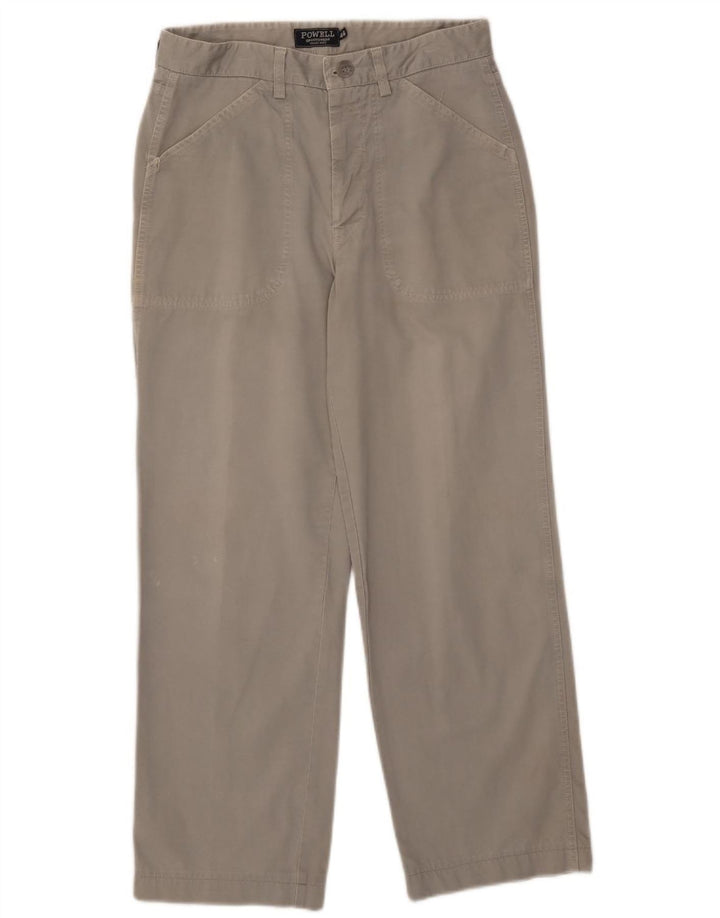 Pantaloni cargo dritti da uomo Powell W32 L28 Grigi