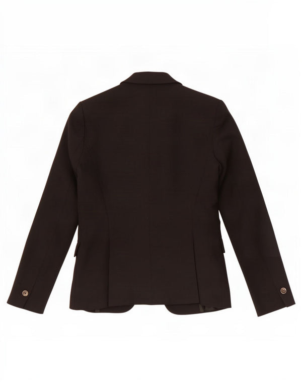 Giacca blazer a 1 bottone da donna Zara UK 10 piccola in cotone nero