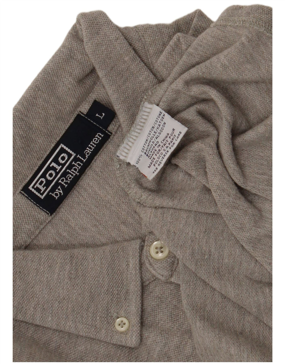 Polo Ralph Lauren Camicia da uomo grande in cotone grigio