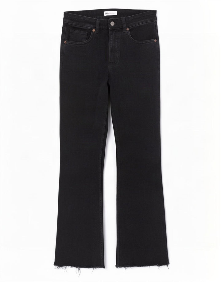 Jeans dritti da donna Zara EU 40 medi W30 L26 neri