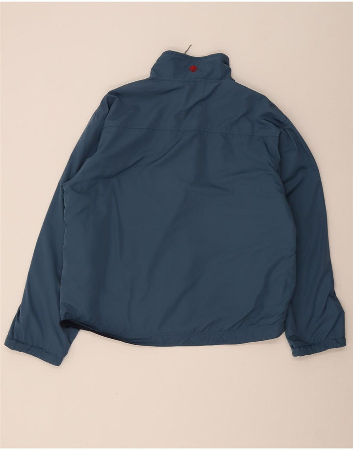 Maglione in pile reversibile da uomo con zip e collo Fat Face medio poliestere blu navy