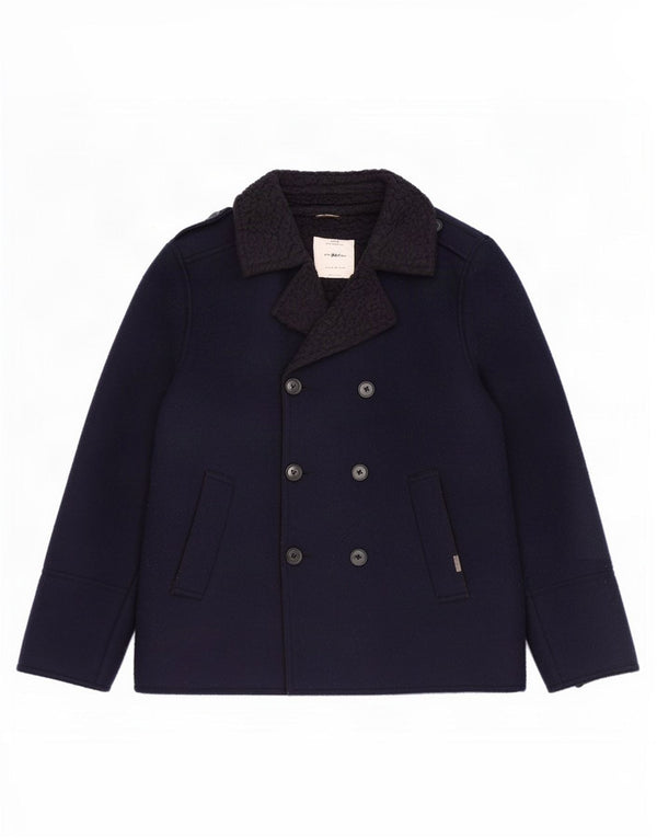 Cappotto da marinaio Zara per ragazzi 13-14 anni Blu navy a blocchi di colore
