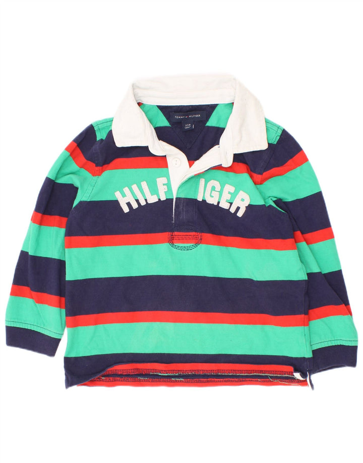 Polo da rugby grafica per ragazzi Tommy Hilfiger 2-3 anni multicolore