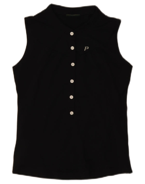 Polo senza maniche da donna Peak Performance UK 10 Small Nera in poliammide