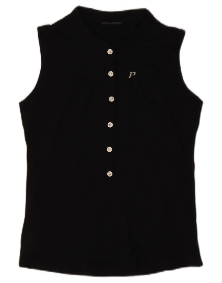 Polo senza maniche da donna Peak Performance UK 10 Small Nera in poliammide