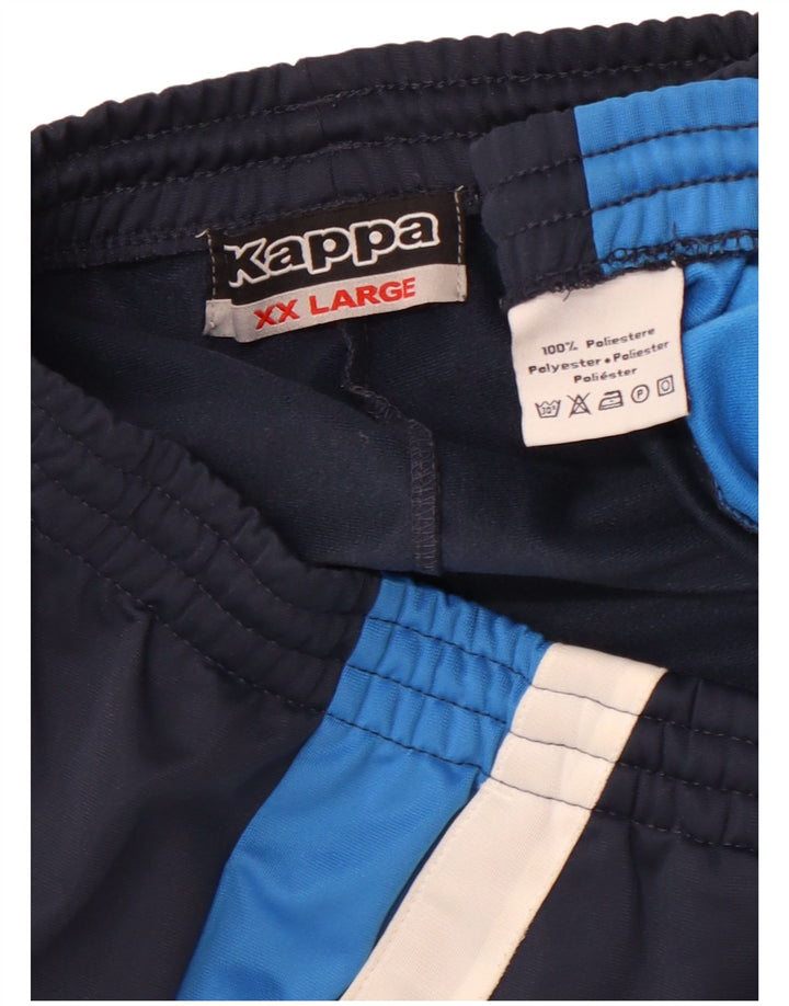 Pantaloni da tuta da uomo KAPPA 2XL Poliestere color block blu navy
