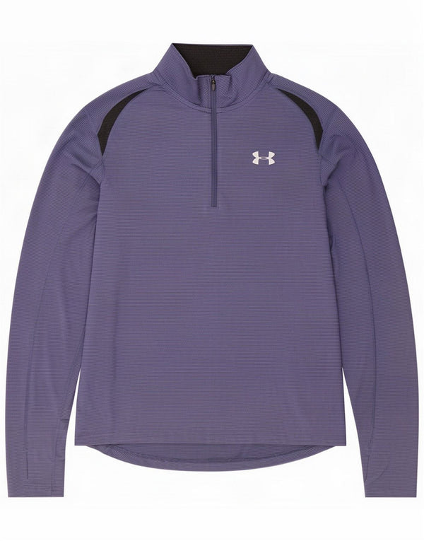 Top della tuta pullover da uomo Under Armour Heat Gear Gessato blu medio