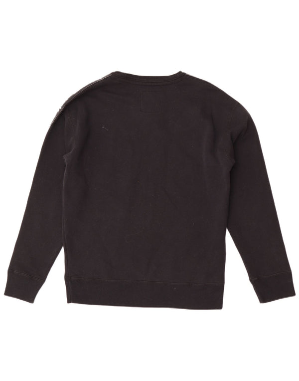 Hollister Felpa grafica da uomo Maglione Small Black Colourblock