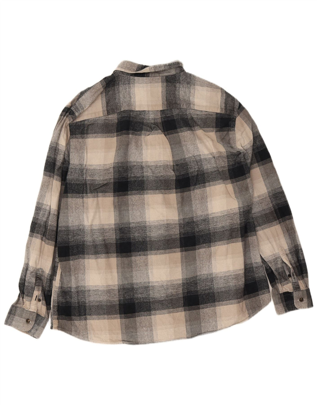 Camicia in flanella vestibilità regolare da uomo Marks & Spencer 2XL Cotone a quadri beige