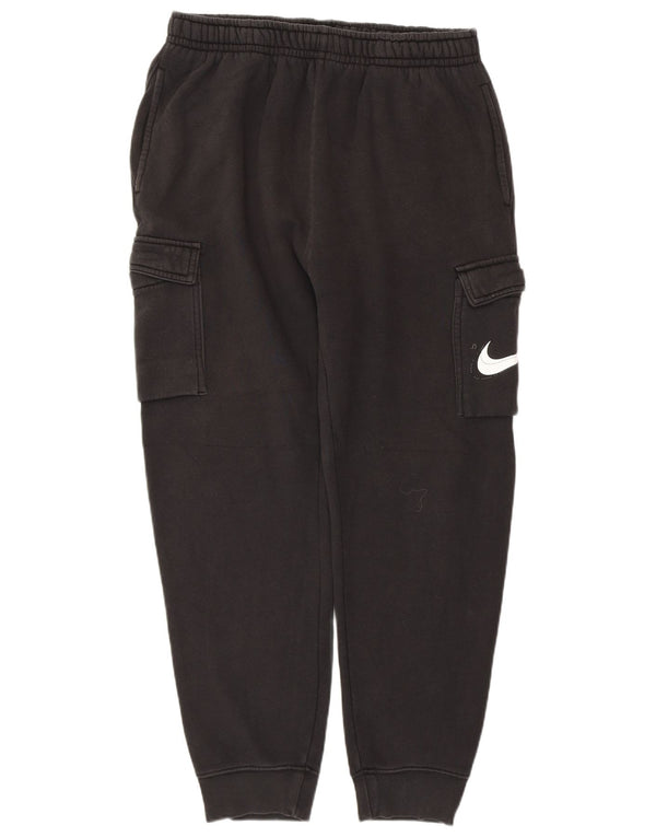 NIKE Pantaloni da tuta cargo con grafica da uomo Joggers grandi in cotone nero