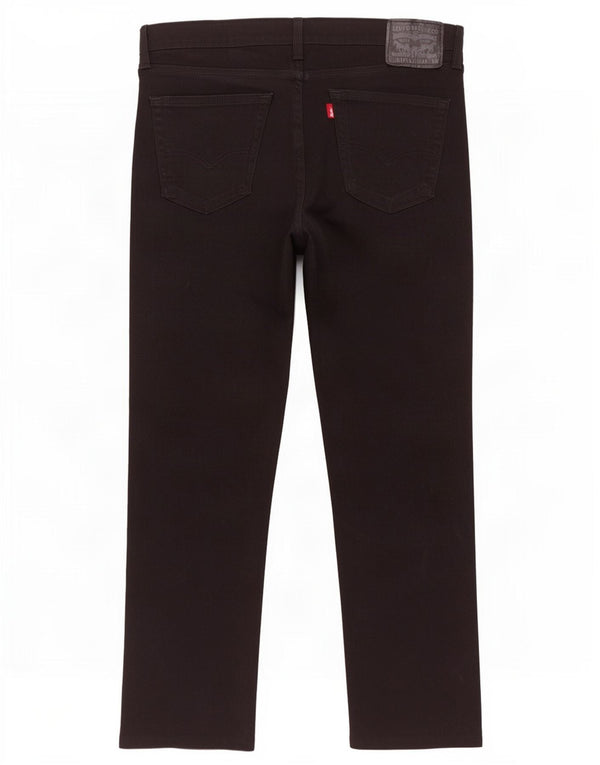 Levi's Mens 511 Slim Jeans W38 L30 Black Cotton