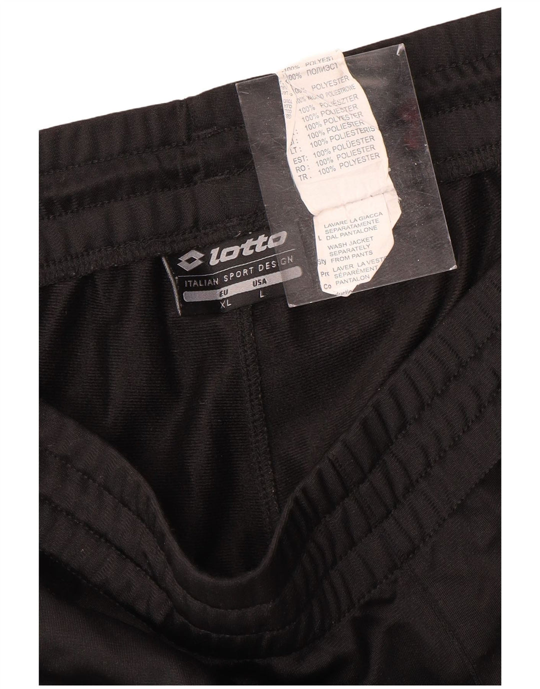 Pantaloni da tuta da uomo LOTTO Joggers XL Poliestere nero
