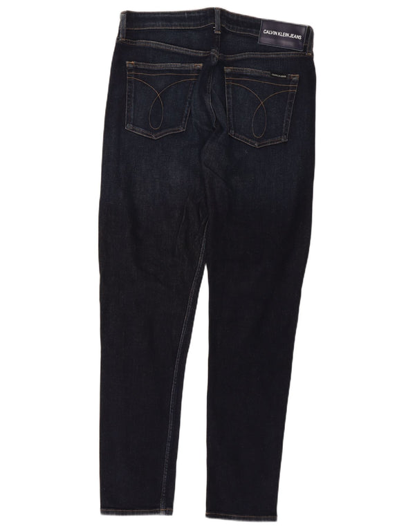 Jeans skinny da uomo Calvin Klein W32 L32 cotone blu navy