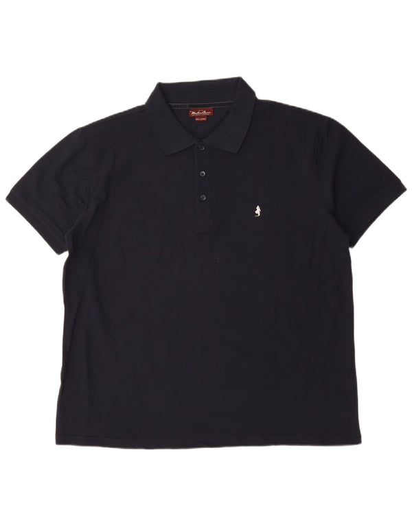 Polo da uomo Marlboro Classics 3XL in cotone blu navy