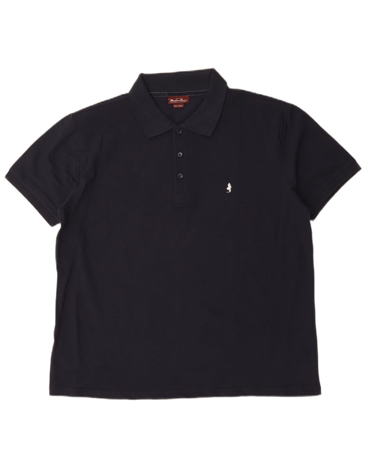 Polo da uomo Marlboro Classics 3XL in cotone blu navy
