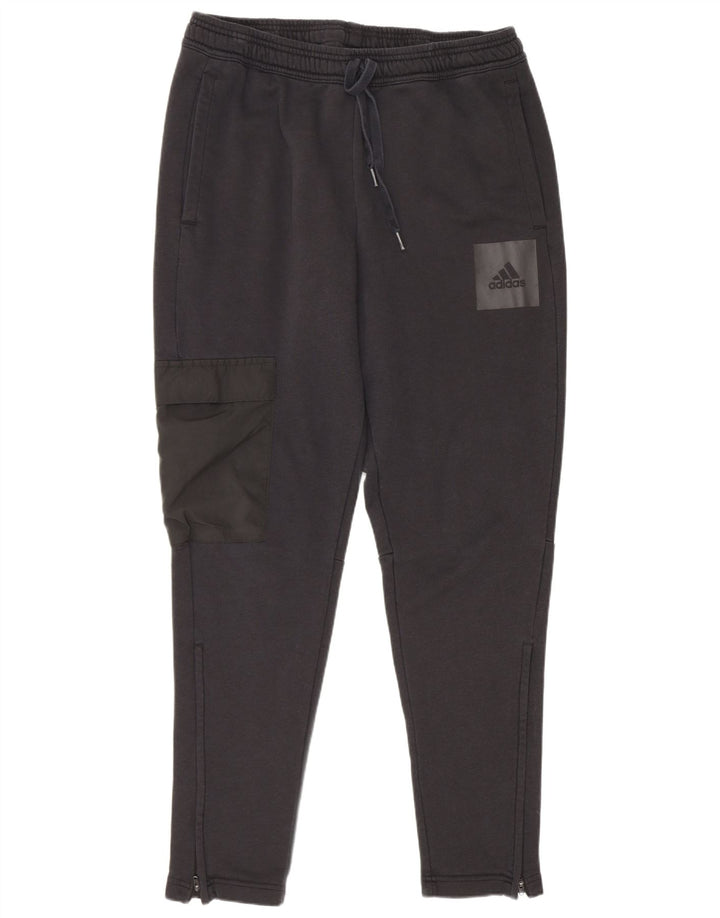 Pantaloni da tuta Adidas Cargo da uomo grandi in cotone nero