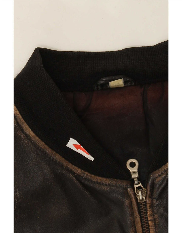 Gilet In Pelle Uomo Conbipel IT 50 Large Pelle Marrone