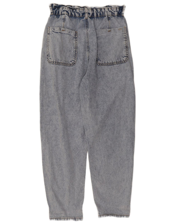 Jeans Zara da donna a vita alta EU 38 Small W28 L25 cotone blu