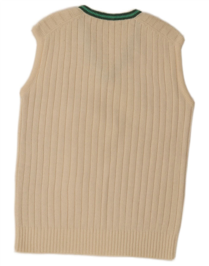 Canotta vintage da uomo IT 52 grande a righe bianco sporco