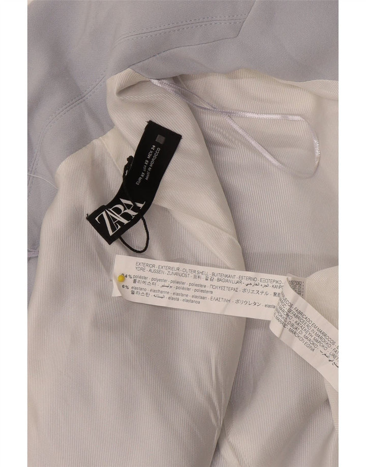 Giacca blazer ampia da donna Zara taglia aperta UK 6 XS poliestere viola