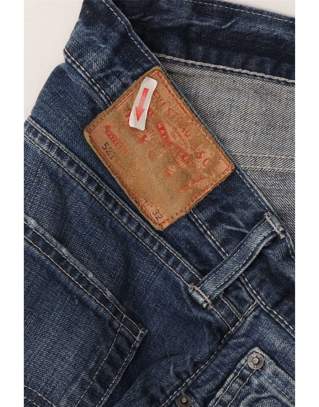 Levi's Uomo 527 Jeans Bootcut W34 L32 Cotone Blu